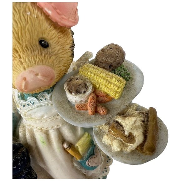 Enesco This Little Piggy Figurine Serving Up The Slop 1995 TLP Vintage - Picture 3 of 10
